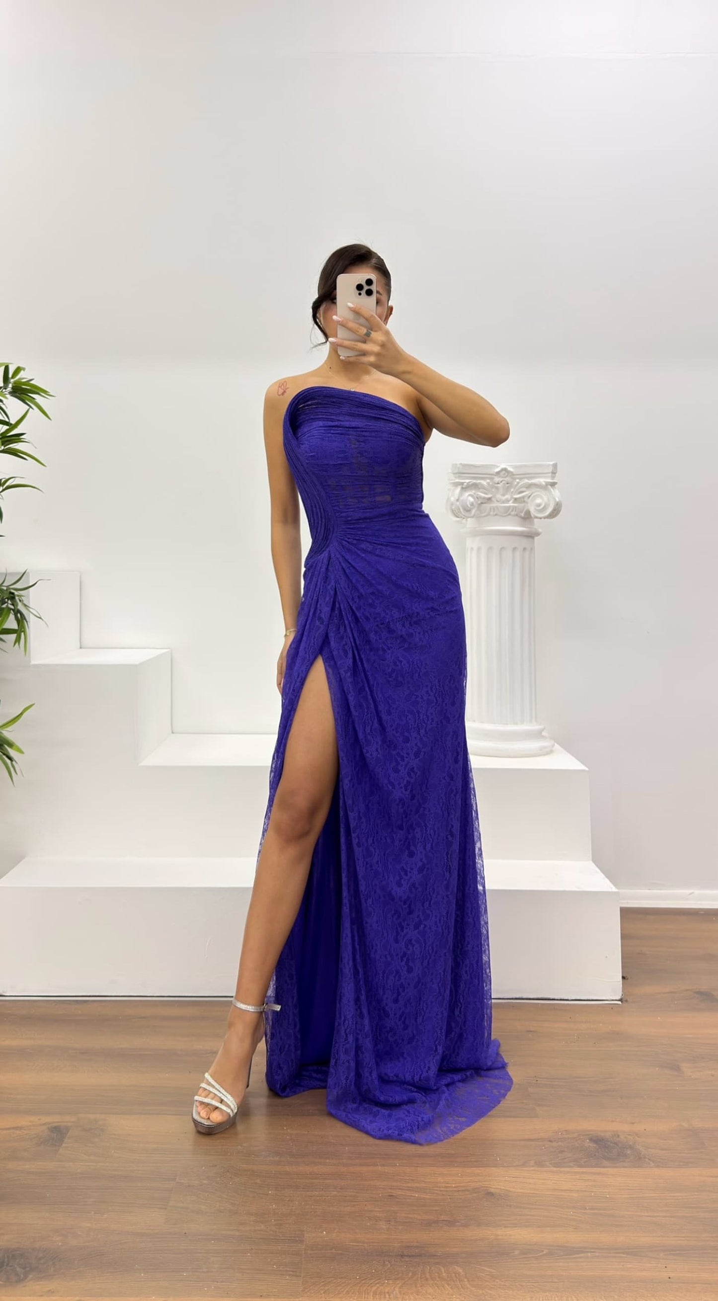 vestido marron tuk