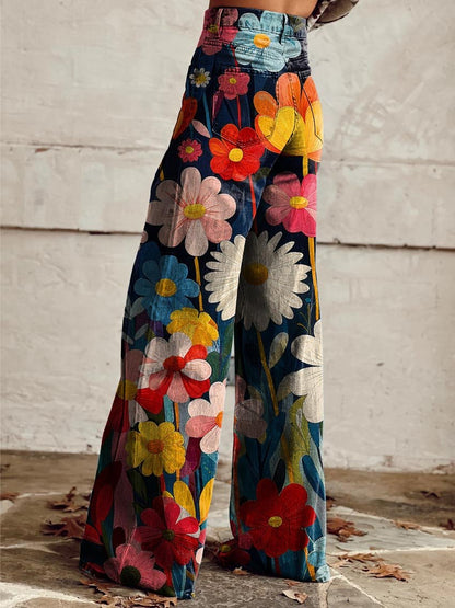 Léna - Pantalón Tejano Estampado